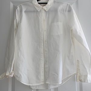 White cotton button down